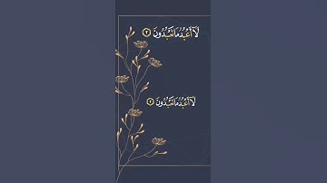 تلاوة قرانيه تريح القلب والنفس من سورة الكافرون بصوت القارئ الشيخ ماهر المعيقلي