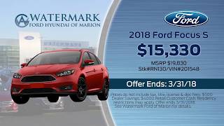 Get A New Car For A Used Car Price At Watermark Ford Hyundai of Marion!