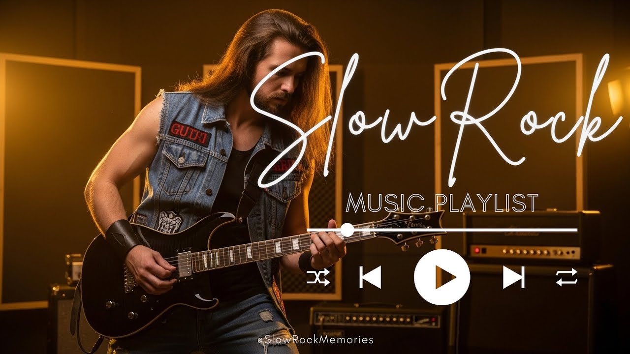 The Best Slow Rock  80s 90s • Rainy Nights & Heartfelt Guitar Echoes