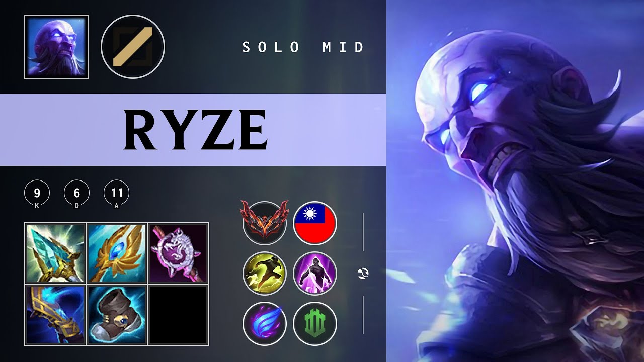 Ryze Mid vs Taliyah - TW Grandmaster Patch 25.22