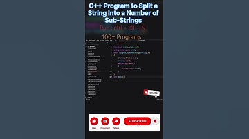 program of split string into sub-string in C++| #shorts #ytshorts #youtubeshorts #ai #music#trending