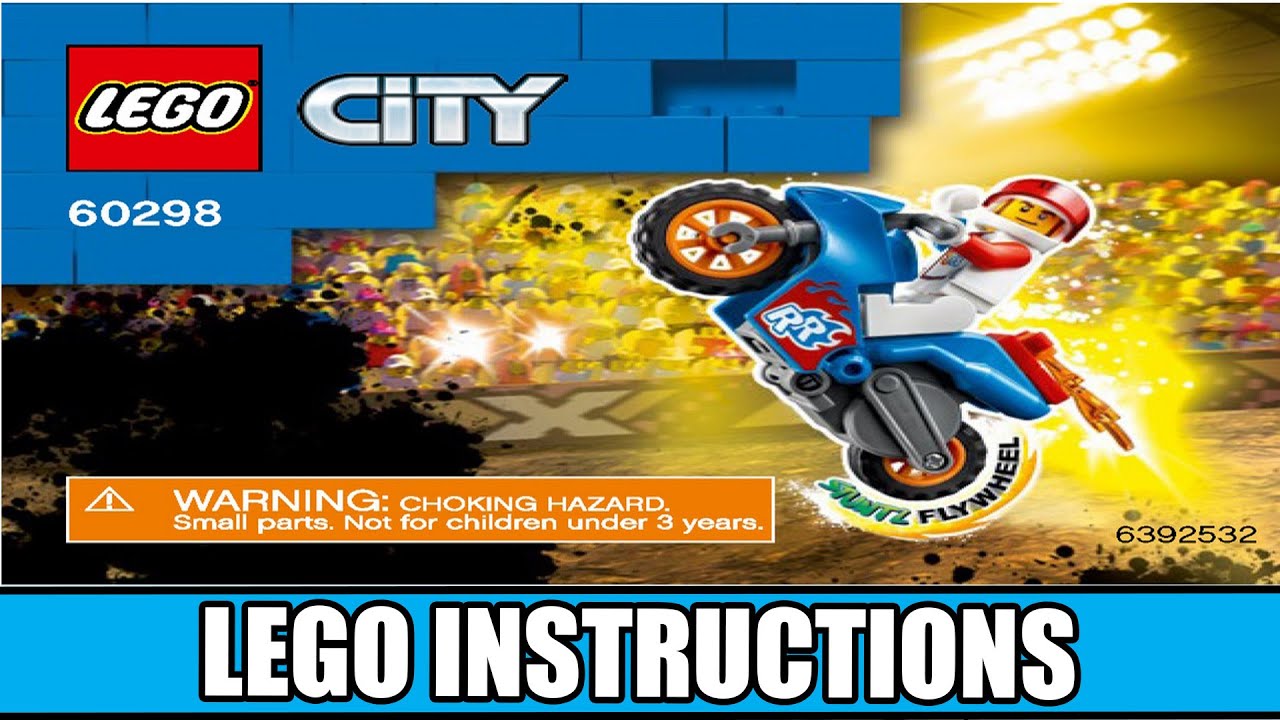 LEGO City 60298 Rocket Stunt Bike building instructions