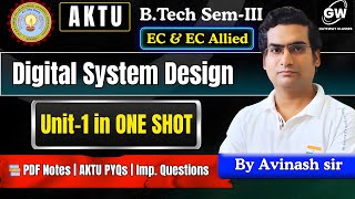 Digital System Design I U-1 I ONE SHOT I By Avinash Sir  I Gateway Classes