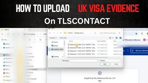 TLSContact Documents upload | How to upload UK visa evidence on TLSContact