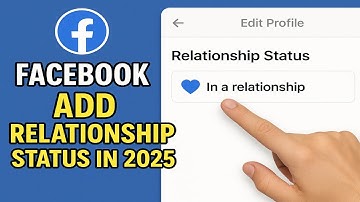 Facebook (How To Add Relationship Status In 2025)