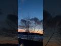 Red Sky Evening & Waxing Crescent Moon 🌙✨ #shorts #moon #sunset #snow #weather #love #peaceful