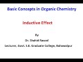 Inductive effect by Dr. Shahid Rasool
