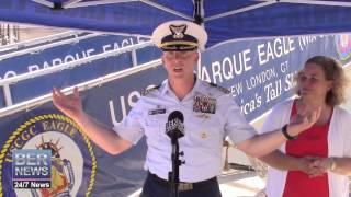 US Coast Guard Tall Ship Eagle In Bermuda, July 4 2015