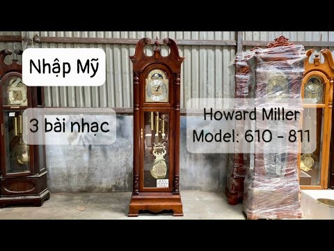 Video Đồng hồ tủ cây Howard Miller 610 - 811 nhập Mỹ 