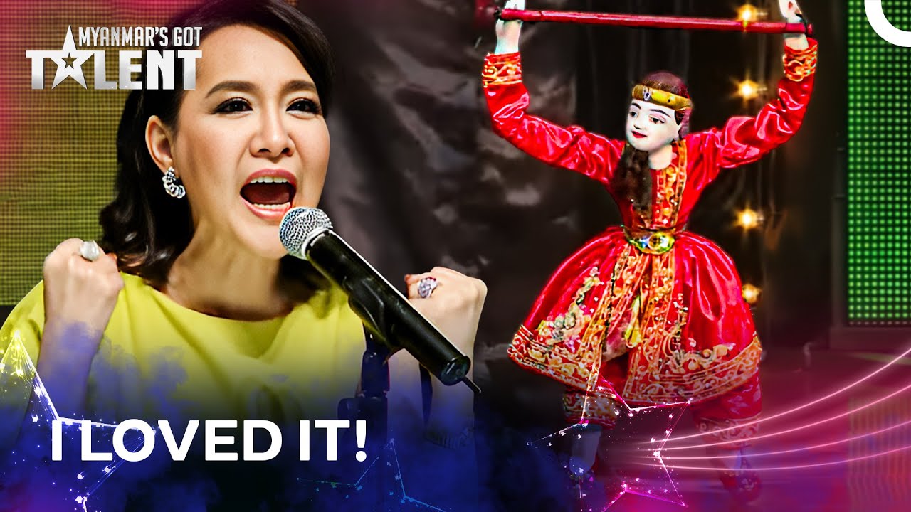 JAW-DROPPING Dance Moves by a Puppet! | Myanmar's Got Talent