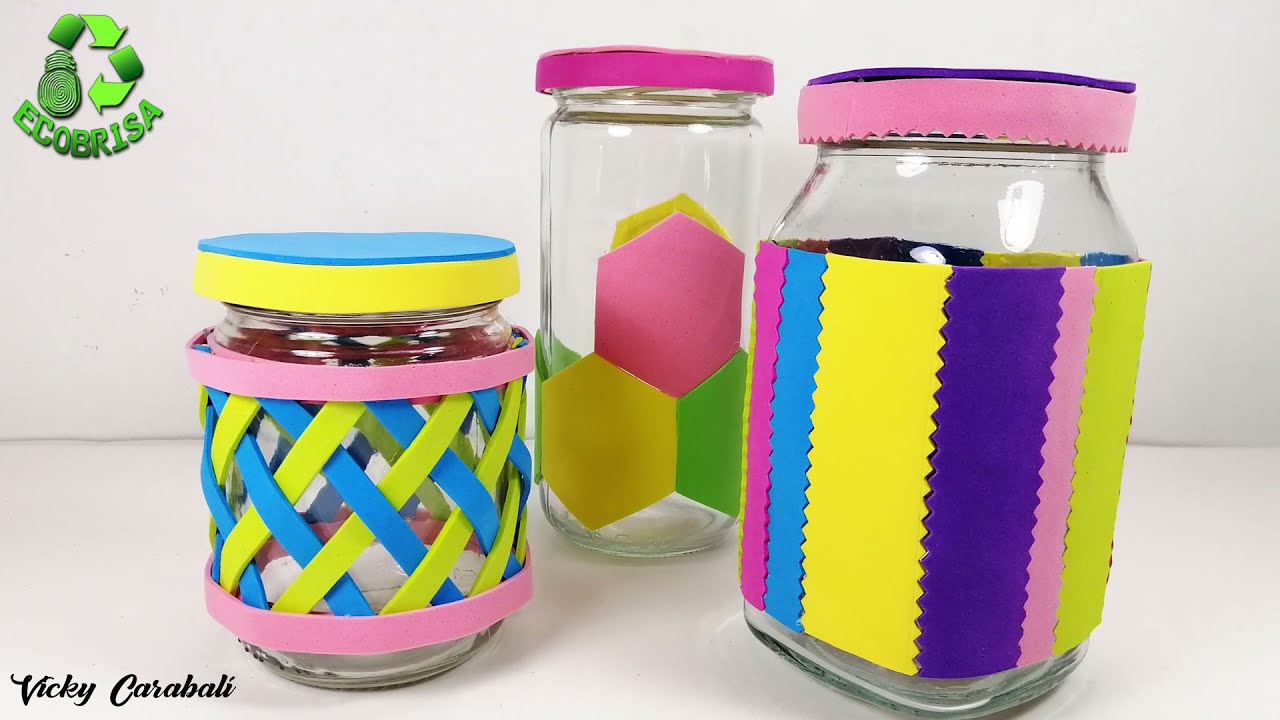 Mira cómo DECORARR Frascos de Vidrio || Ecobrisa