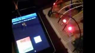 App to flash screen for tx data. Superseded by the Morse Code version. screenshot 5
