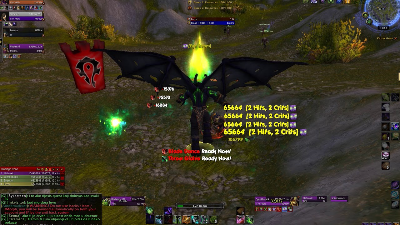 GTX 660 Benchmark World of Warcraft Legion (BattleGround)