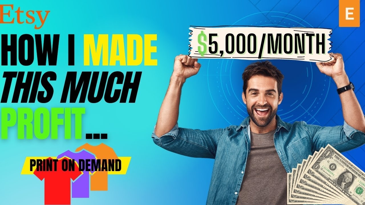 How You Can Make 5,000 (Month) Print On Demand Design of Tshirts Etsy YouTube