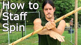 Staff Spinning for Beginners - Technique #4 Front Spin