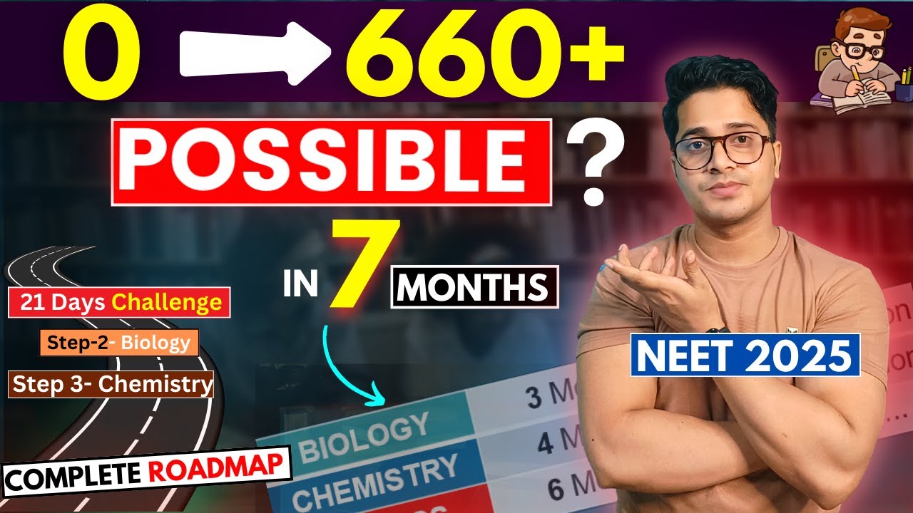 Can i Crack Neet 2025 if I Start Now from Zero in 7 Months | 7 Months ...