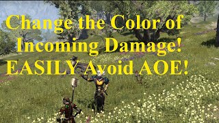 ESO Change Incoming Damage Colors Avoid AOE Damage EASILY