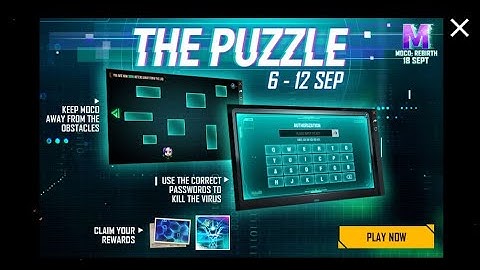 The Puzzle Event - Authorization Code [Moco Rebirth 18/9] | Garena Free Fire