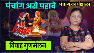 विवाह गुणमेलन | Vivah gun Milan panchagawarun | पंचांग असे पहावे screenshot 4