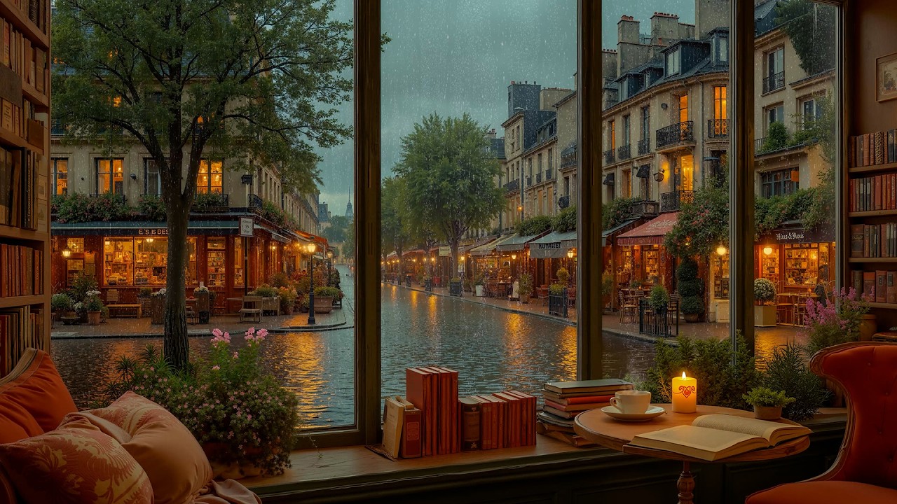 Rainy Day at the Coffee Shop: Relaxing Jazz Piano for Reading & Study