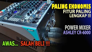 Power mixer, Ekonomis, Ashley CR6000 Fitur Lebih lengkap dari Studio 4