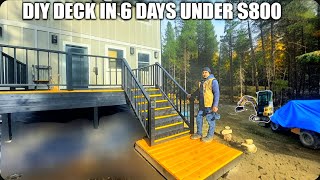 Husband Builds 12x14 Deck in 6 Days for Under $800 (Budget DIY!)  