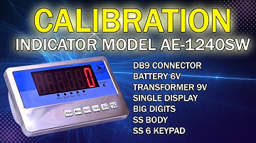 Calibration Of Accurate Indicator Model AE-1240SW
