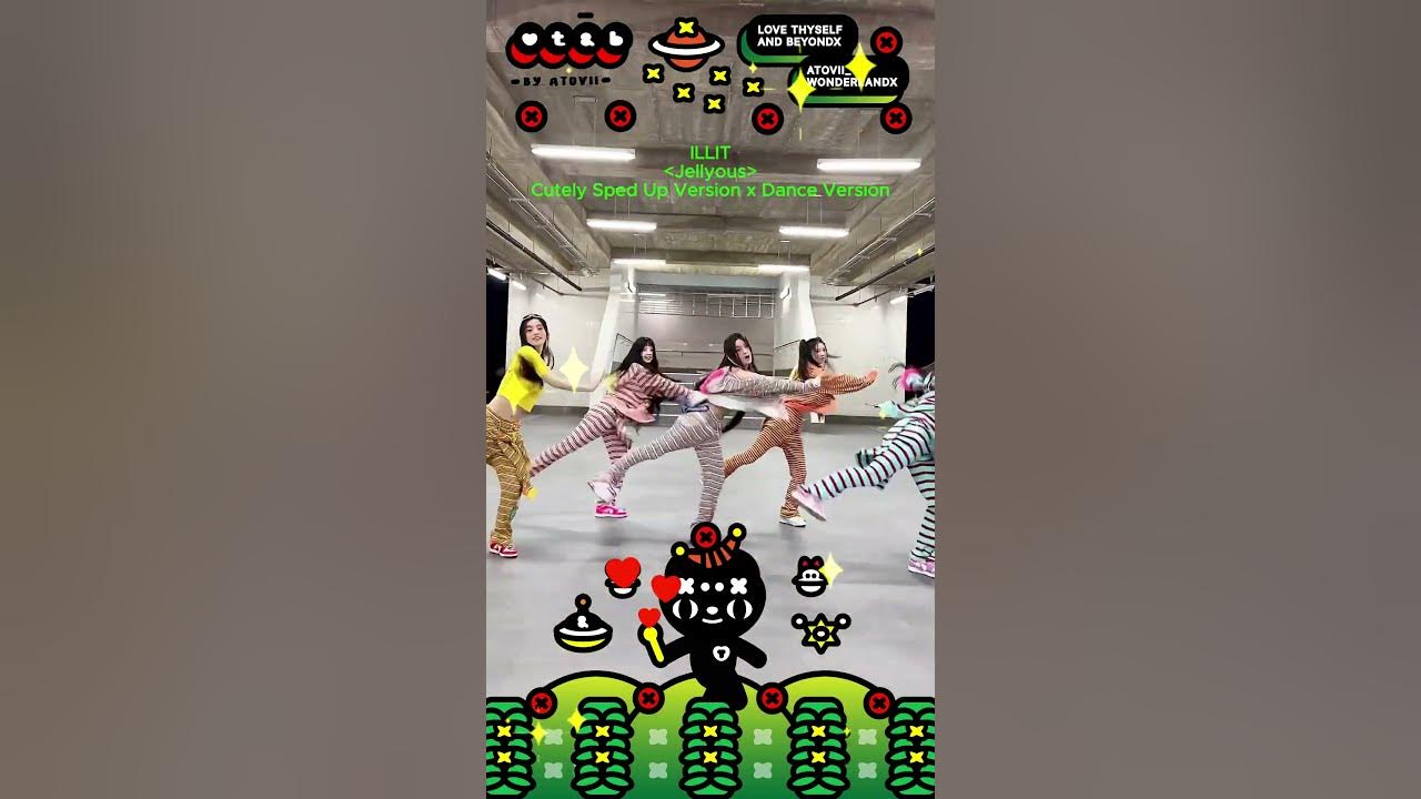 ILLIT (아일릿) Cute Memberse Dancing  [ Jellyous ] Song Sped Up Dance Underground Station Version 😊✨✨✨✨