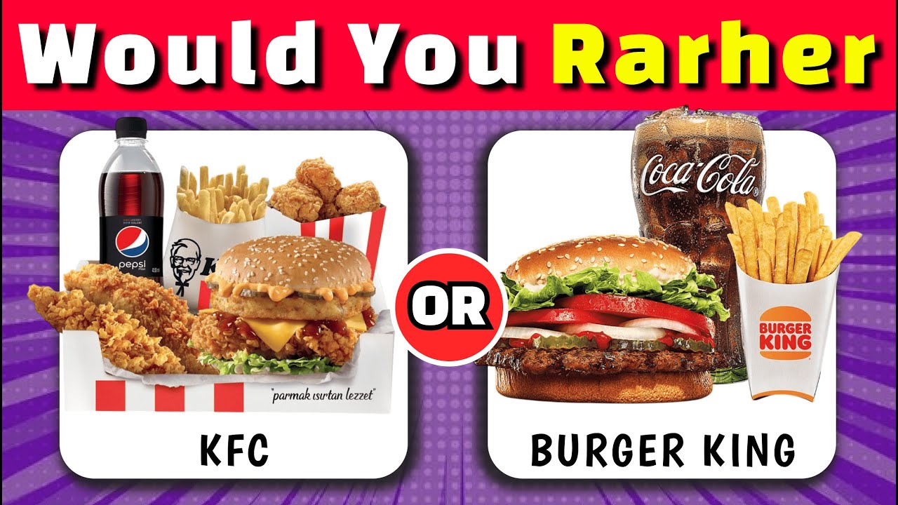 Would You Rather...? 🍔🍟 Fast Food Edition | QuizArena