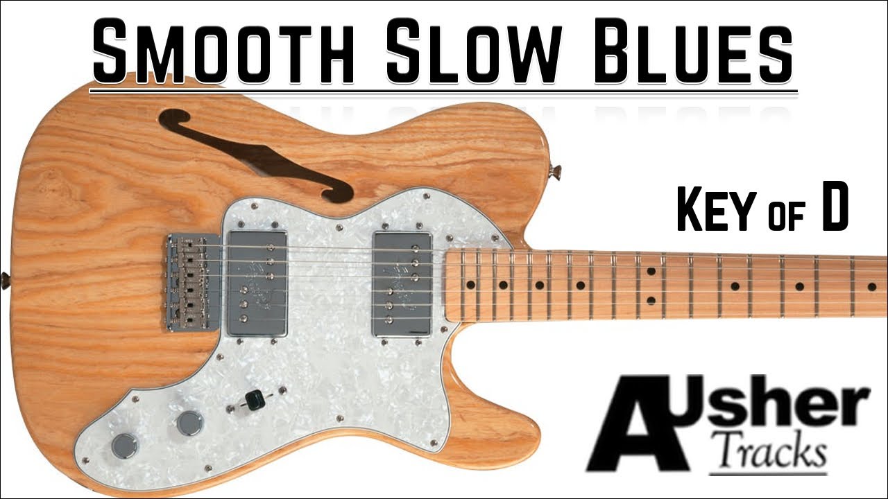 Slow Blues in D major | Guitar Backing Track
