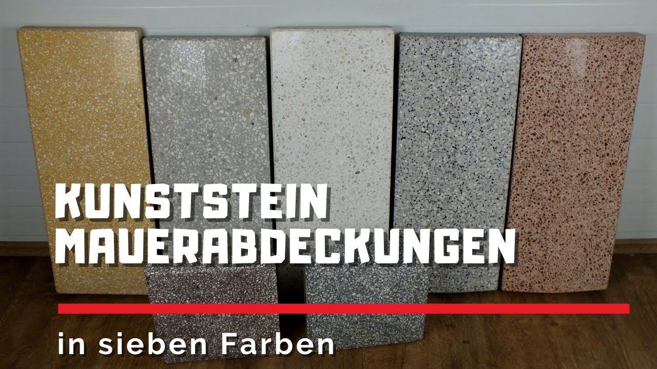 Kunststein Mauerabdeckungen und Pfeilerabdeckungen nach Maß