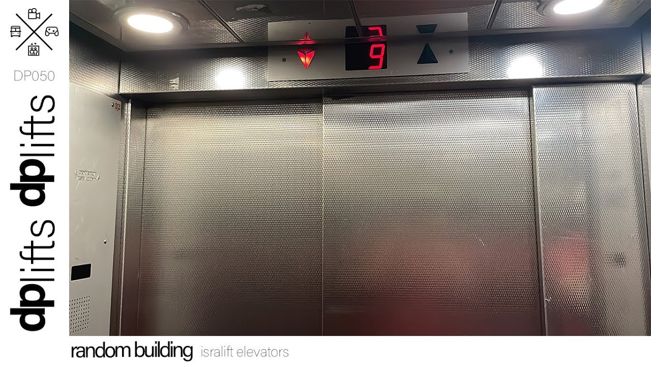 1970's Isralift? (mod.) traction elevators in downtown Tel Aviv, Israel.