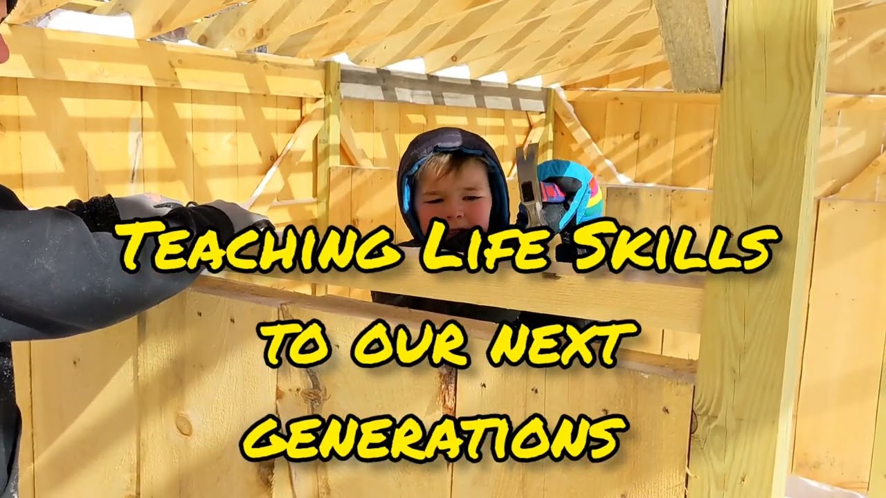Back to the Horse Barn Build| a regular day with the next generation helping