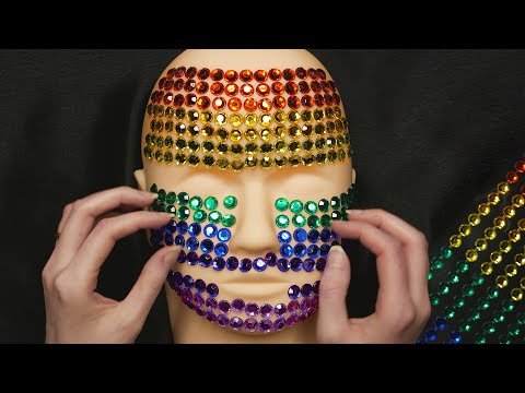 ASMR Doll Head Tapping & Rhinestone Peeling
