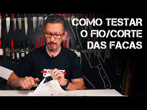COMO TESTAR FIO/CORTE DA FACA | Imperial Cutelaria
