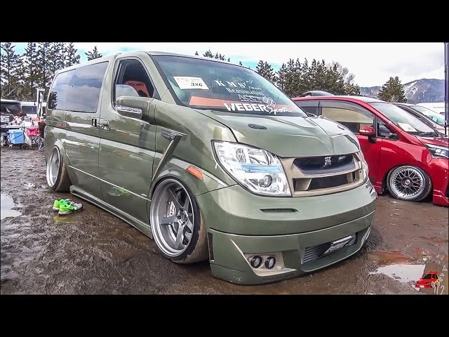 NISMO GTR仕様のエルグランド】 LOWFORM杯 車高短 シャコタン Lowered
