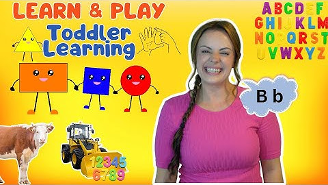 Learn Shapes, Colours, Numbers, Animal Names & Sounds, ABCs & Phonics | Learning Videos For Toddlers