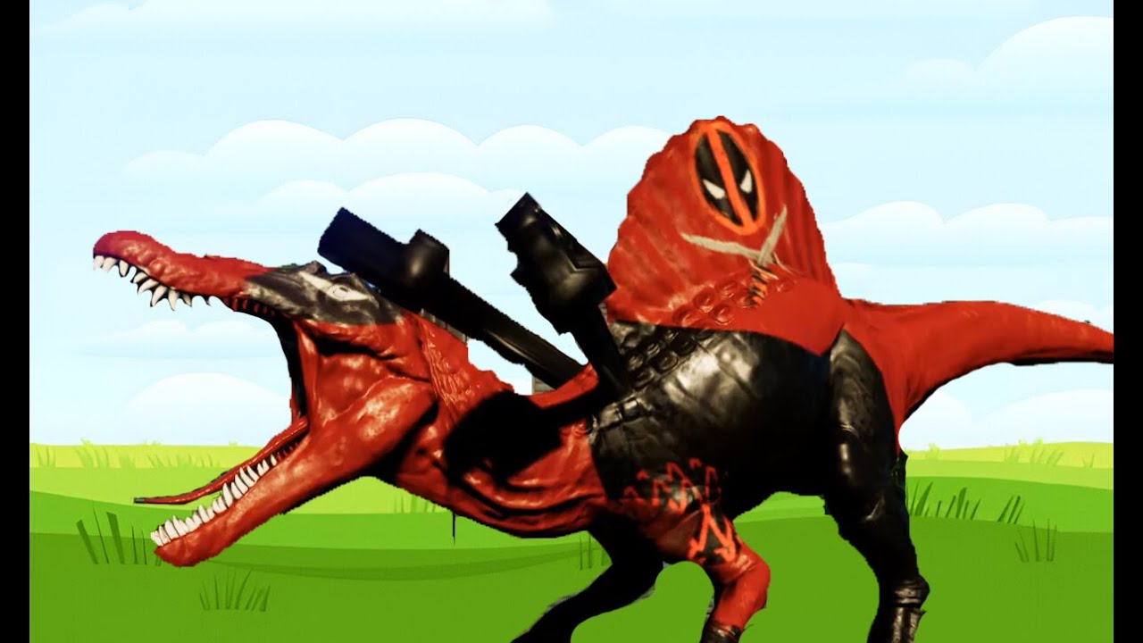Deadpool Spinosaurus - Jurassic World Evolution