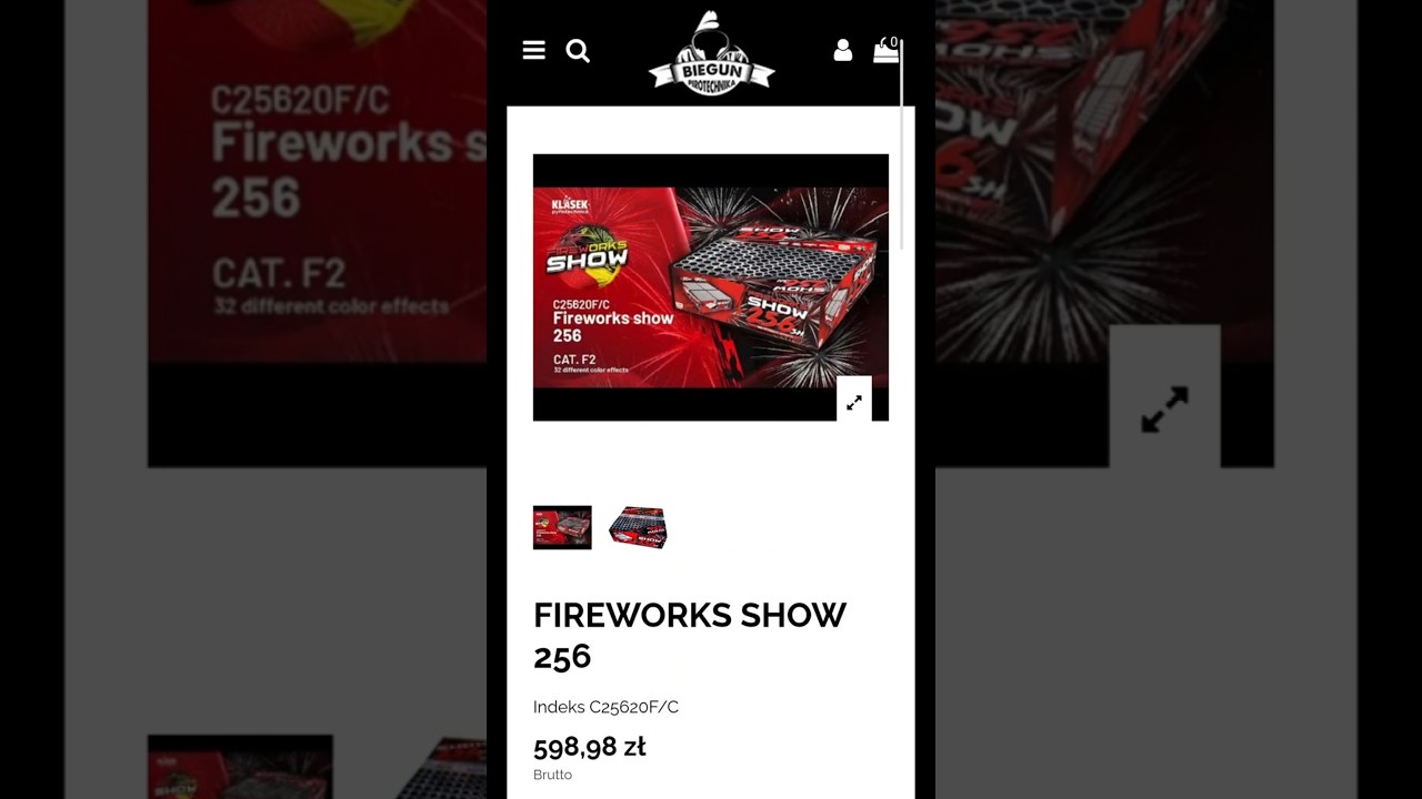 FIREWORKS SHOW 256 SHOT, KLASEK 2025