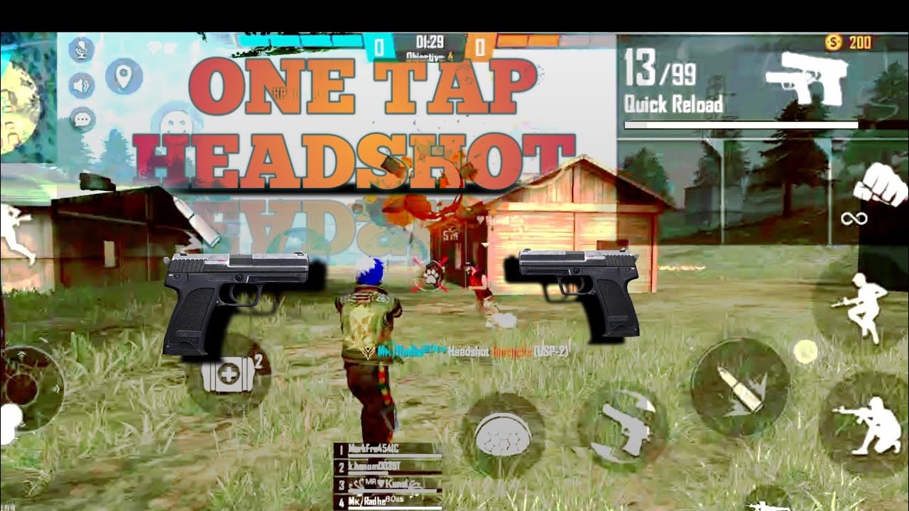 USP one tap headshot Radhe gamer MR | USP one tap headshot trick | Radhe gamer MR
