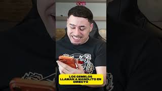 Los GEMELOS Llaman a MANOLITO en DIRECTO‼️😱#zonagemelos #madrid #barcelona #canarias #españa