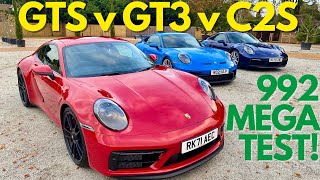 Porsche 992.1 Gts V Gt3 V Carrera S Mega Test