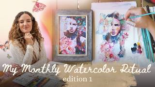 Easy monthly watercolor ritual | edition 1