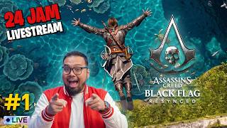 Download lagu KENANGAN CHANNEL Gema Show Indo! - Assassins Creed Black Flag Resync 24 JAM LIVESTREAM Part 1