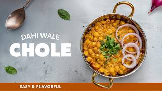 Dahi Wale Chole  | Restaurant Style Creamy Yogurt Curry | Easy Indian Vegetarian Recipe