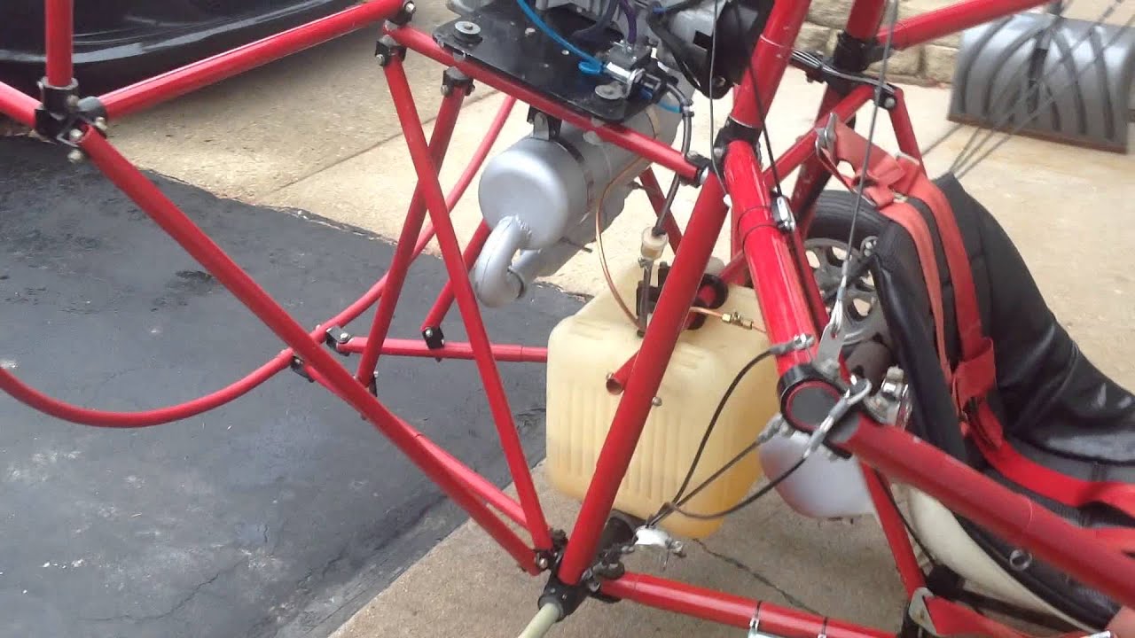 Maquette Avion Eagle 447 Powered Parachute Buckeye - Bois D'acajou - 10 Pouces