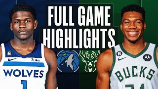 TIMBERWOLVES at BUCKS | FULL GAME HIGHLIGHTS | December 30, 2022