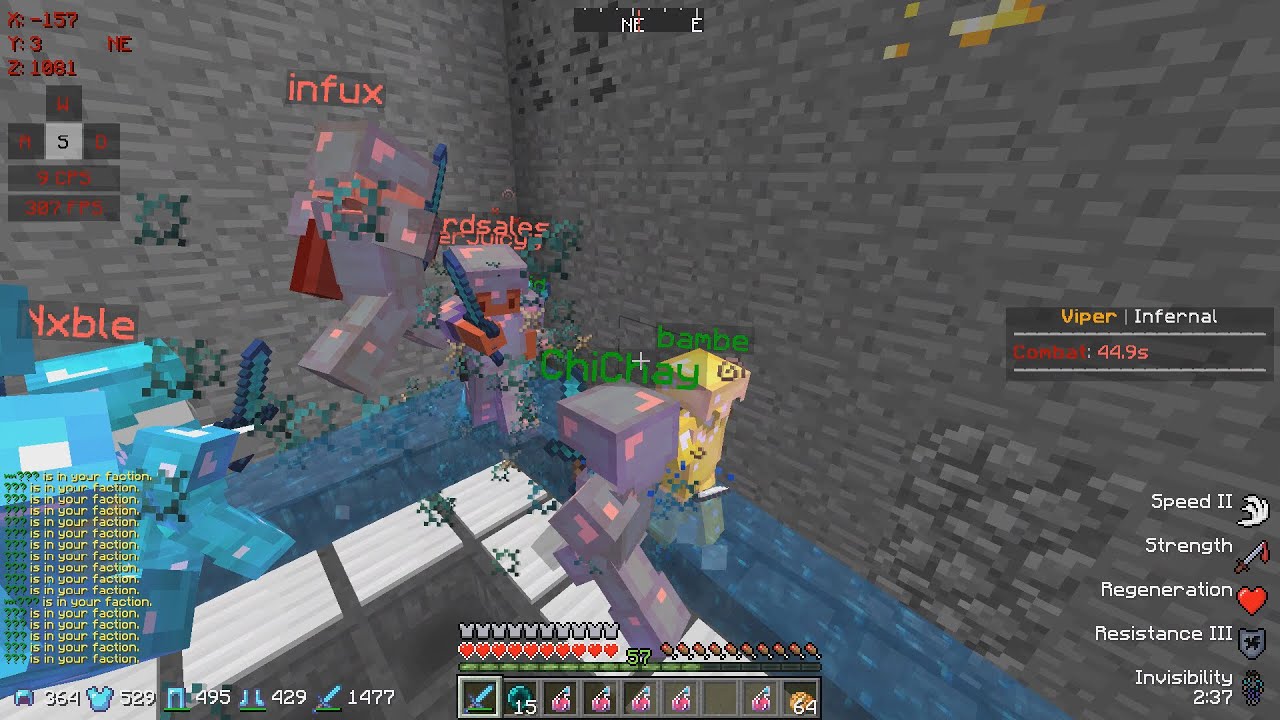 GANK FIGHT IN A TRAP MAKES THEM RAIDABLE (5v7) | Minecraft HCF