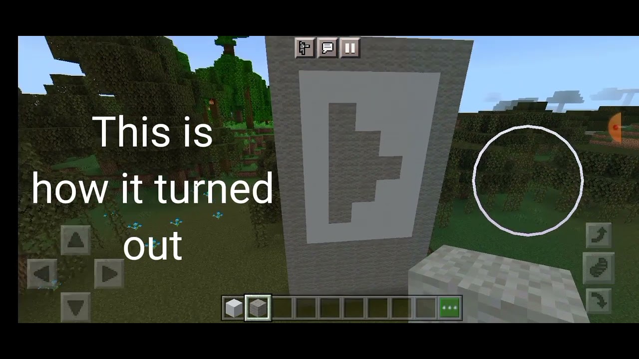 My attempt at building a silver creator award in Minecraft :)