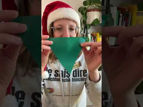 Bricoler une étoile de Noël en papier #short